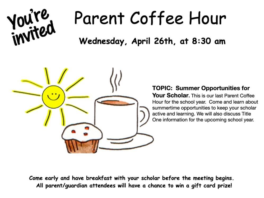  April Coffee Hour information